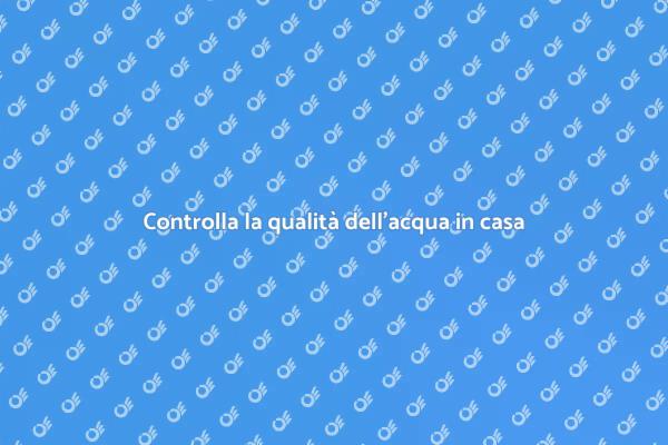 Testa l'acqua per una casa sicura