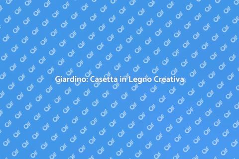 Casetta in Legno da Giardino Stile