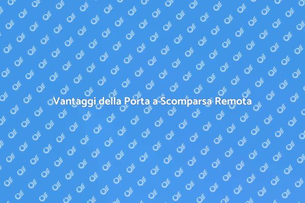 Innovazione: Porta a Scomparsa Remota