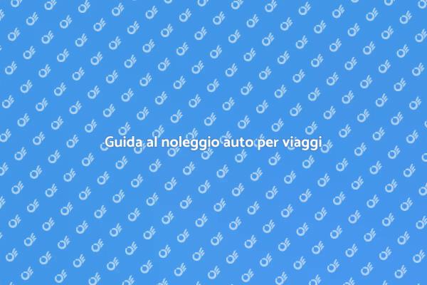 Libertà di viaggiare: noleggia un'auto!