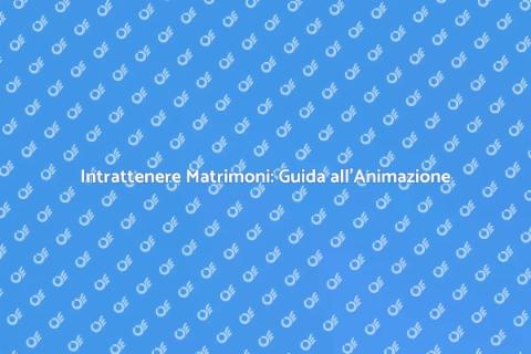 Animazione Matrimoni: Magia e Divertimento