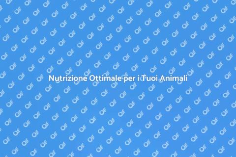 Consulenza Nutrizionale per Animali