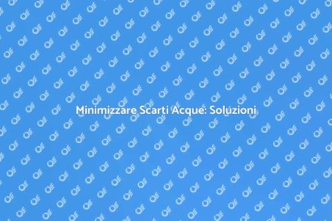 Gestire Scarti Trattamento Acque