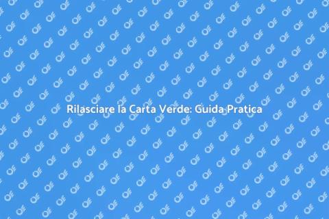 Carta Verde per Viaggiare Sicuri