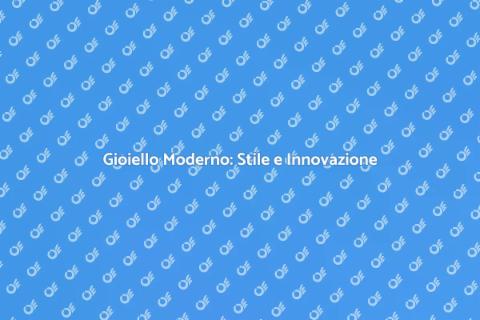 Un Gioiello Moderno: Design e Stile