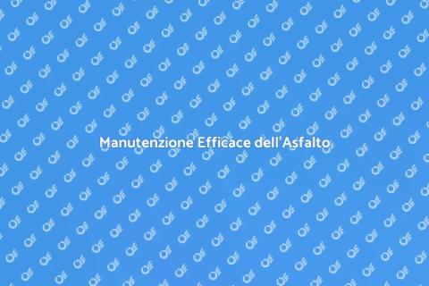 Manutenzione Asfalto nei Parcheggi