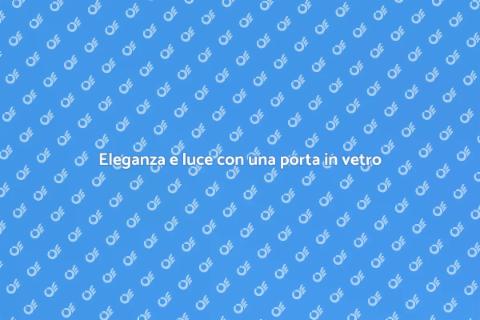 Porta in vetro per esterni: stile e funzionalità