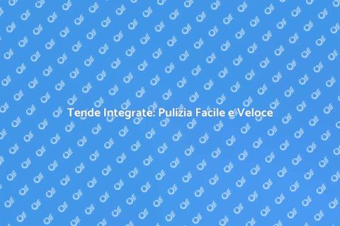 Pulizia Finestre con Tende Integrate