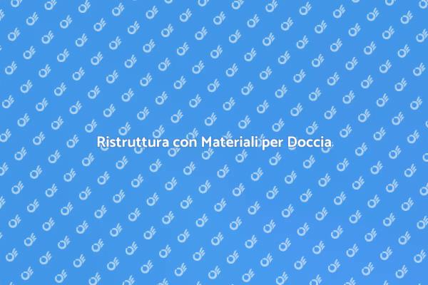 Eleganza e Funzionalità nella Doccia