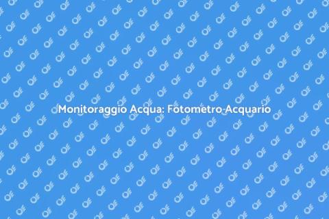 Fotometro per Acqua Acquario Essenziale