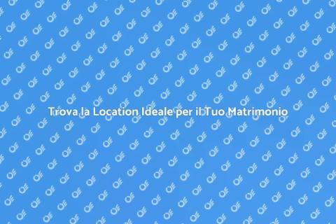 Location Matrimonio Contemporaneo