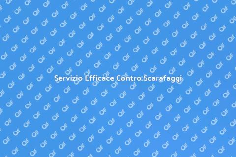 Controllo Scarafaggi Affidabile