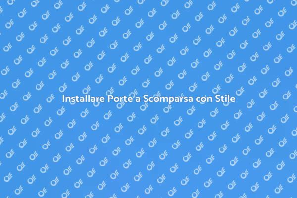 Trasforma la tua Casa con Porte a Scomparsa