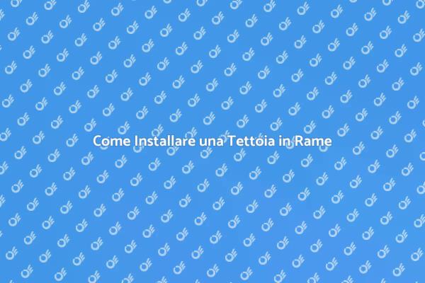 Tettoia in Rame: Stile e Funzionalità