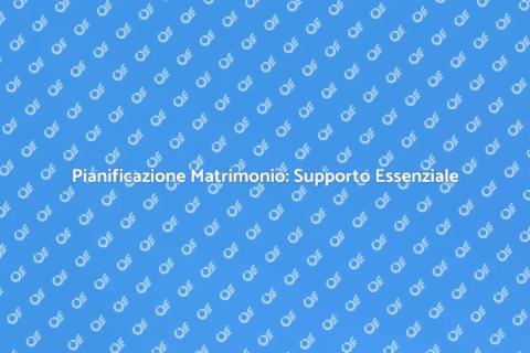 Supporto Matrimonio: Pianificazione Facile