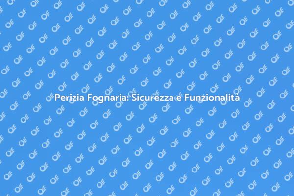 Perizia Scarichi: Sicurezza Prima di Tutto