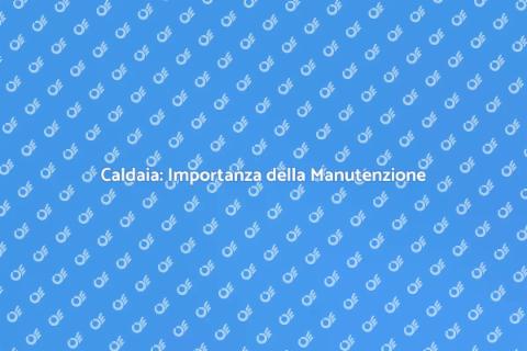 Manutenzione Caldaia: Comfort Domestico