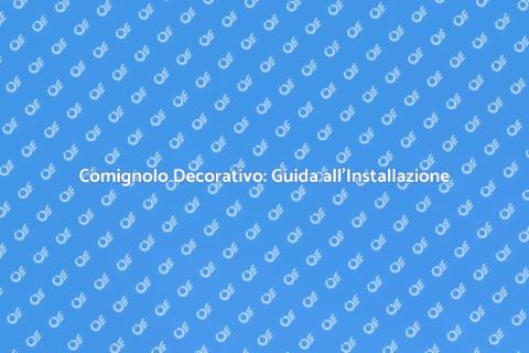 Installare un Comignolo Decorativo