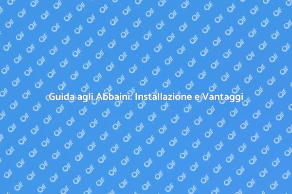 Abbaini: Stile e Funzionalità in Casa