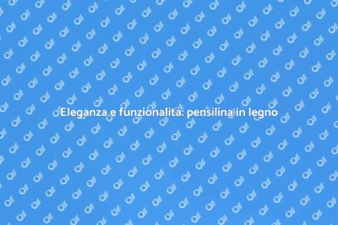 Pensilina in legno: stile industriale