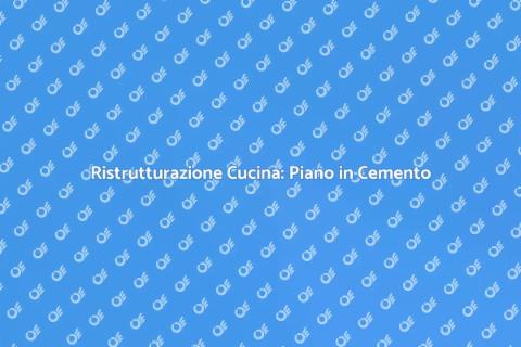 Piano di Lavoro in Cemento: Guida