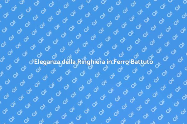 Ringhiere in Ferro Battuto: Eleganza Unica