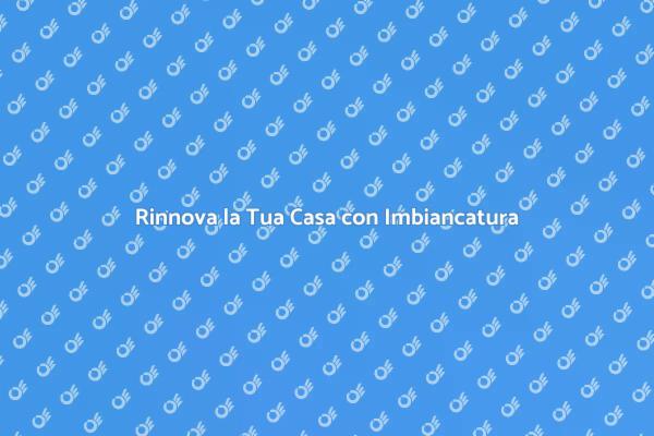 Imbiancare per un Rinnovamento Fresco