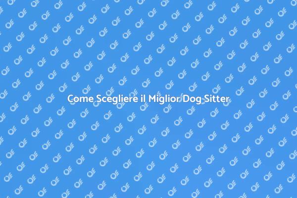 Dog Sitter: Il Supporto per il Tuo Cane