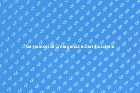 Certificazione Energetica Generatore
