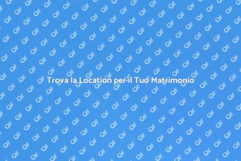 Location Matrimonio Contemporaneo