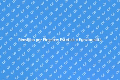 Installa una Pensilina per Finestre