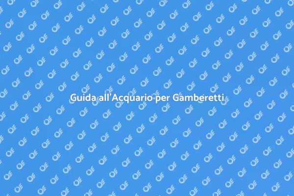 Crea il Tuo Acquario per Gamberetti