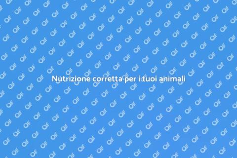 Nutrizione animali: l'aiuto del nutrizionista