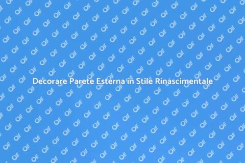 Stuccare e Decorare Parete Esterna
