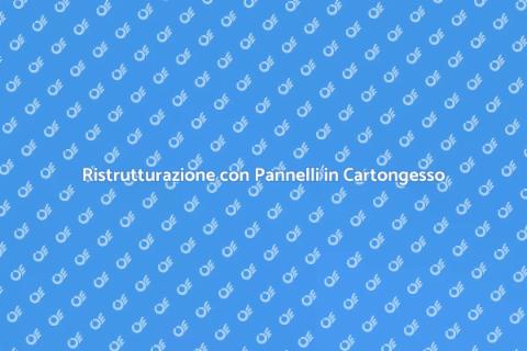 Posare Pannelli in Cartongesso