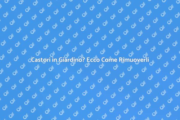 Gestire i Castori: Soluzioni Efficaci
