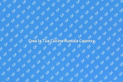 Cucina Rustica in Stile Country