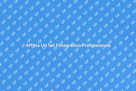 Noleggio Set Fotografico Professionale