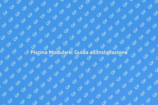 La Tua Piscina Modulare nel Giardino