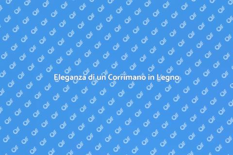 Corrimano in Legno a Rombi Elegante