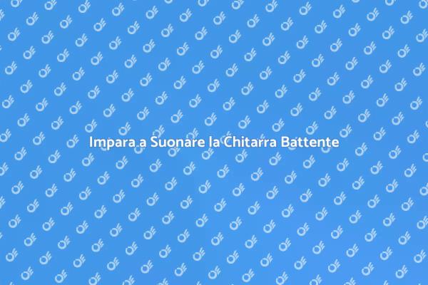 Scopri la Chitarra Battente Oggi