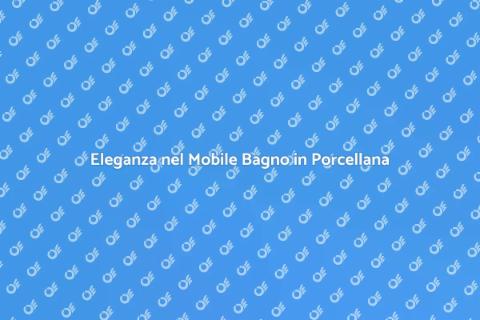 Mobile Bagno con Top in Porcellana