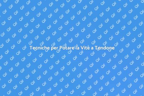 Potatura della Vite a Tendone