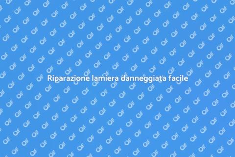 Sostituire lamiera danneggiata facile
