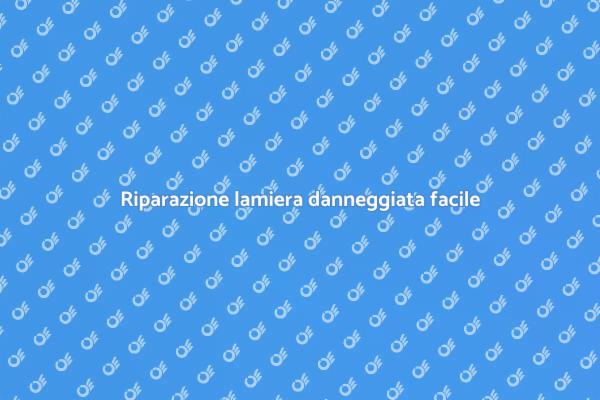 Sostituzione lamiera: guida pratica