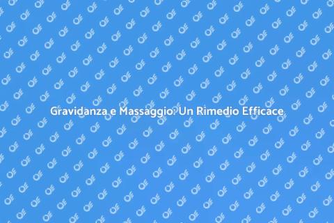 Massaggio Preparto: Benessere in Attesa