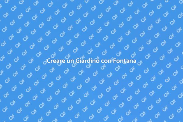 Giardino con Fontana: Un'Oasi di Pace