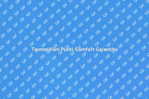 Pulizia Termosifoni: Servizio Efficace