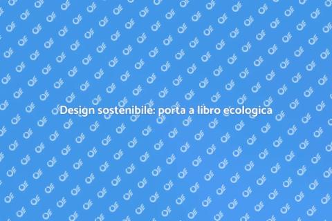 Porta a libro ecologica per interni