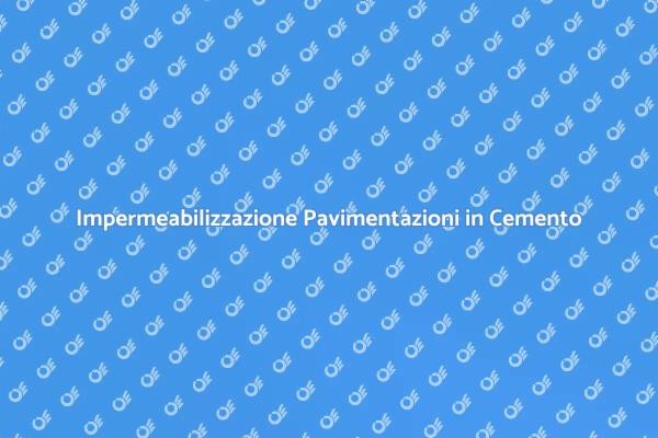 Proteggi il Tuo Cemento con Impermeabilizzante